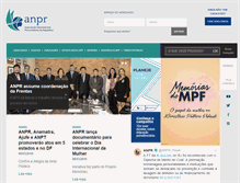 Tablet Screenshot of anpr.org.br